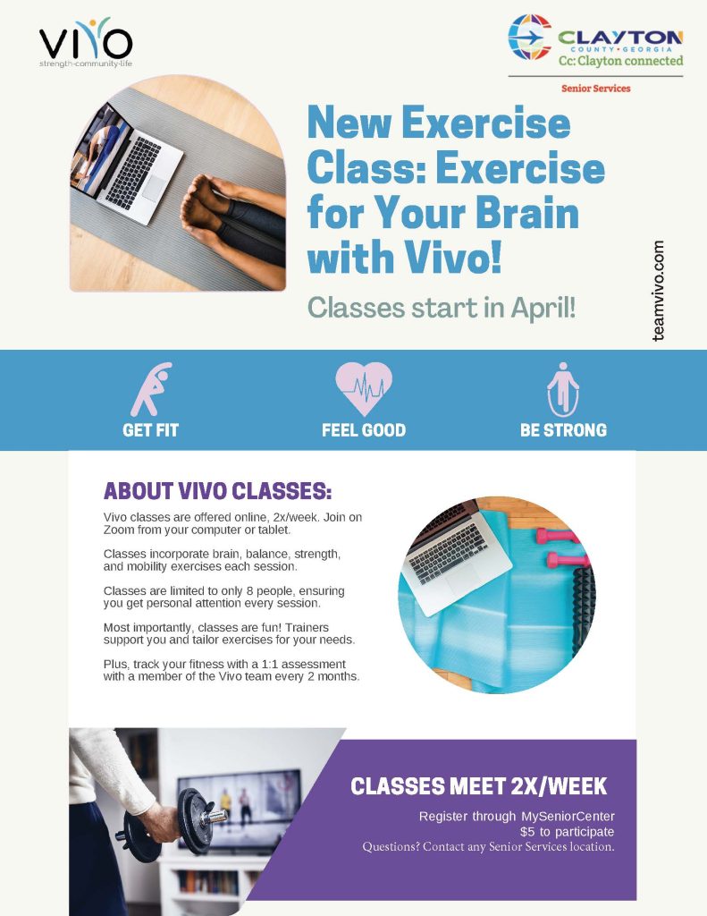 Vivo Partnership with Senior Services Flyer