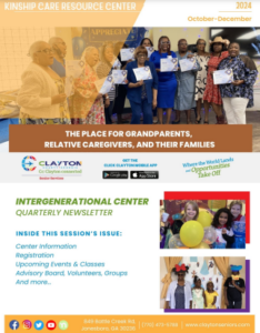 Screenshot of Kinship Care Newsletter