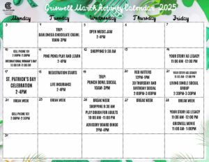 Griswell Activity Calendar Nov 2024